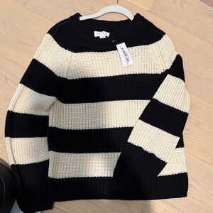 Cream and Black Sweater